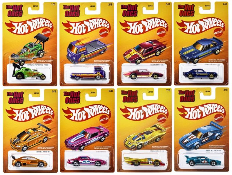 Coleção Completa com 8 Miniaturas The Hot Ones Mix 1 2025 - 1/64